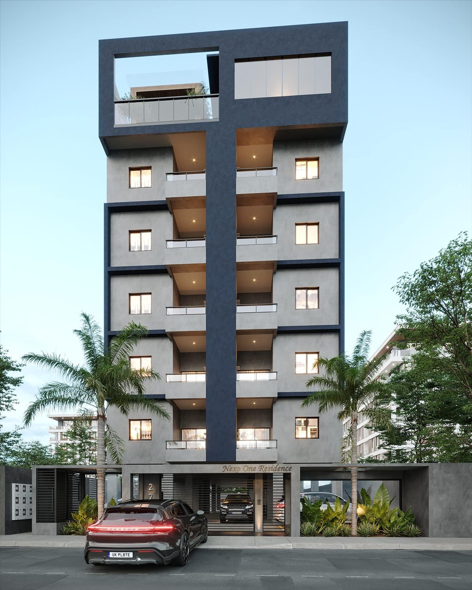 Nexo One Residence · fachada vista da rua